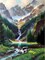 Diamond Painting Kits,Waterfall Diamond Art for Adults,Mountain 5d Diamond Painting Kits for Adults,Scenery Diamond Art Kits with Diamond Painting Accessories for Home Wall Decor 12 x 16inch